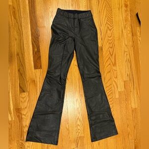 NWOT Spanx Flare Faux Leather Pant